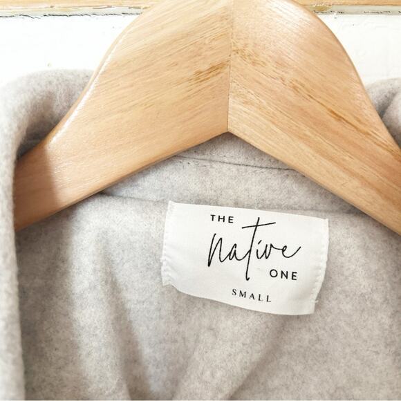 The Native One Colorblock Shacket Oversized Button Up Jacket Size S Small - Picture 6 of 6